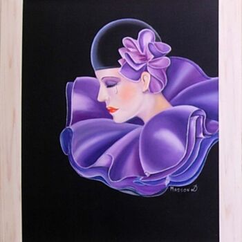 Painting titled "Pierrette" by Daisy Masson, Original Artwork, Oil