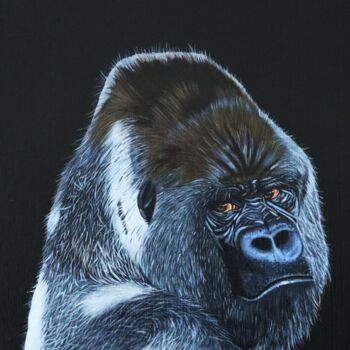 Painting titled "'Rocky' Acrylic pai…" by Daisy Van Der Zijden, Original Artwork, Acrylic