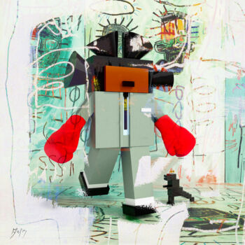 Arts numériques intitulée "Basquiat" par Dajiù, Œuvre d'art originale, Modélisation 3D