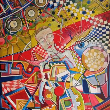 Картина под названием ""Рождение мысли"" - Vladislav Dankiv, Подлинное произведение искусства, Масло