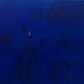 Painting titled "Blue" by Dalia Atteya, Original Artwork