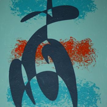 Картина под названием "Emanating Power" - Dalibor Moyzes, Подлинное произведение искусства, Масло