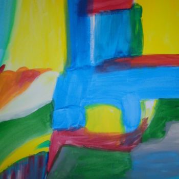 Pittura intitolato "As cores vibram" da Dalila Silva, Opera d'arte originale, Acrilico