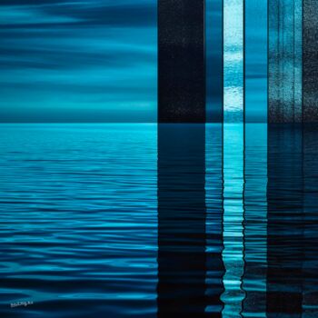 Photography titled "Stainglass of the s…" by Dallanges, Original Artwork, Manipulated Photography Mounted on Wood Stretcher…
