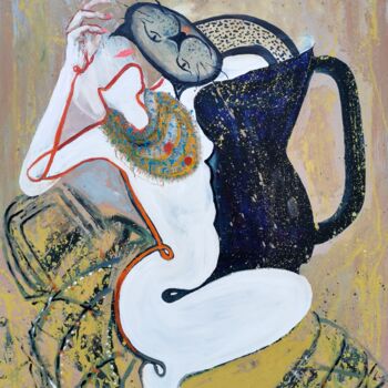 Pintura intitulada "The luck-bringing c…" por Dalma Dobisz, Obras de arte originais, Óleo