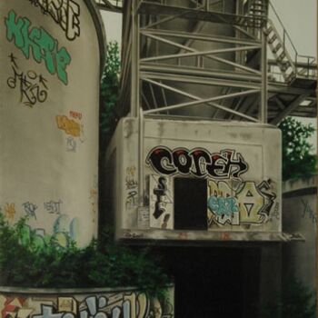 Картина под названием "COPEK" - Alain Dambès, Подлинное произведение искусства, Масло