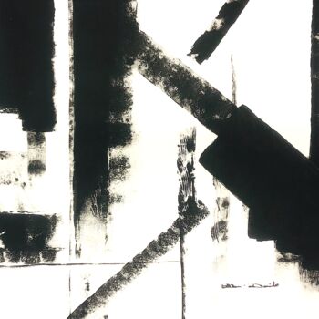 「Only black」というタイトルの絵画 Dam Domidoによって, オリジナルのアートワーク, アクリル