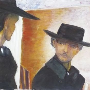 Картина под названием "Zorro" - Jacqueline Lefebvre, Подлинное произведение искусства