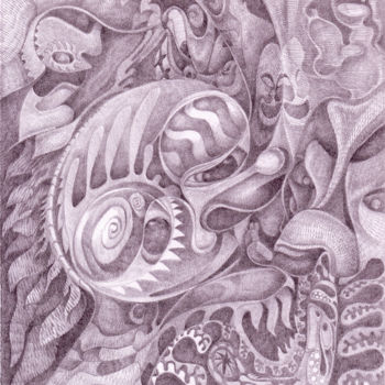 Desenho intitulada "Soñar despierto" por Damian Ignacio Eselevsky Esell, Obras de arte originais, Lápis