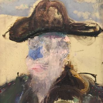 Painting titled "Cowboy" by Damian Gomes, Original Artwork