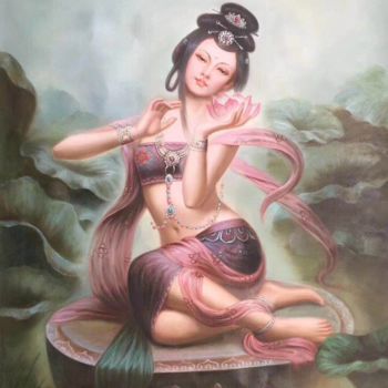 绘画 标题为“Chinese art(Dunhuan…” 由Princessa Mingzhu, 原创艺术品, 油