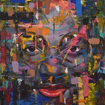 Painting titled "Whispers of the soul" by Damola Ayegbayo, Original Artwork, Acrylic