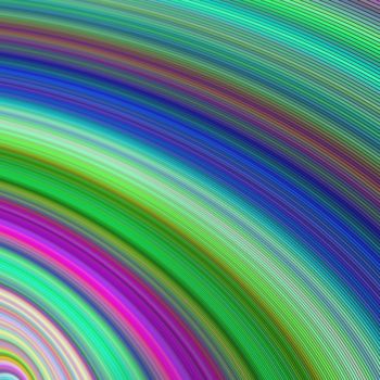 Arte digitale intitolato "Rainbow curl" da Dan Burris, Opera d'arte originale