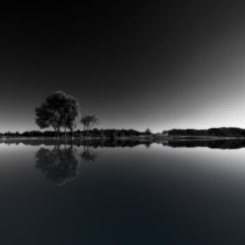Fotografía titulada "Lake" por Dan Lavric, Obra de arte original, Fotografía digital