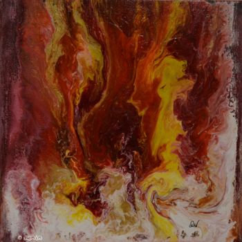 Peinture intitulée "les-feux-de-l-ame-d…" par Dan, Œuvre d'art originale, Acrylique