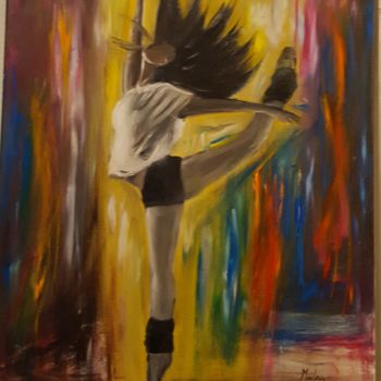 Painting titled "Dancing in the Light" by Dana Art, Original Artwork, Oil Mounted on Wood Panel