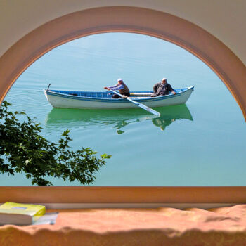 Fotografia intitulada "Fenêtre sur lac" por Dana Berthelot, Obras de arte originais, Fotografia digital