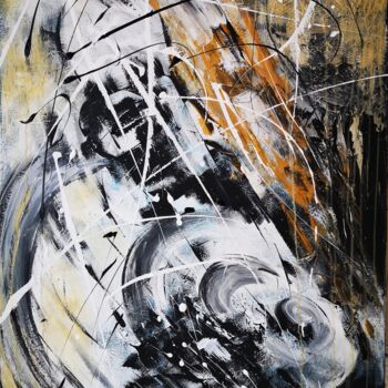 Картина под названием "Episthemic" - Dana Martinov, Подлинное произведение искусства, Акрил Установлен на Деревянная рама дл…