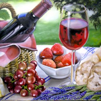 Painting titled "Summer wine" by Nick Danapassis, Original Artwork