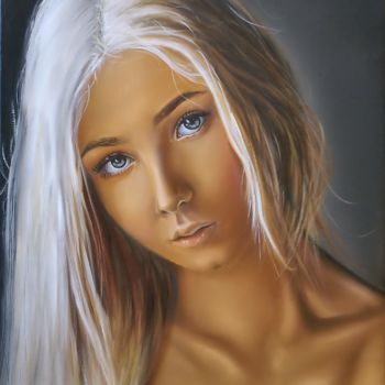 Painting titled "virgin beauty" by Nick Danapassis, Original Artwork
