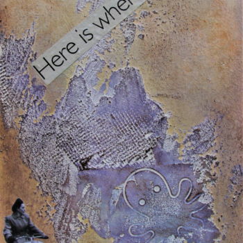Schilderij getiteld "Here is where we me…" door Dana Tomsa Oberhoffer, Origineel Kunstwerk, pigmenten