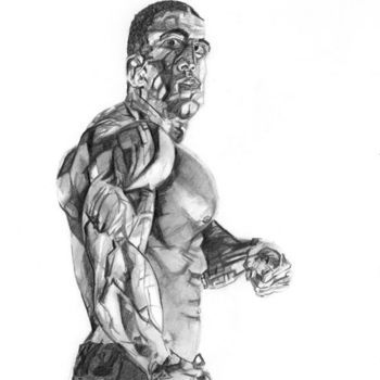 Drawing titled "man7" by Daniel Beaudoin, Original Artwork