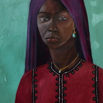 Painting titled "I am not your negro" by Ahmed Khan, Original Artwork, Oil