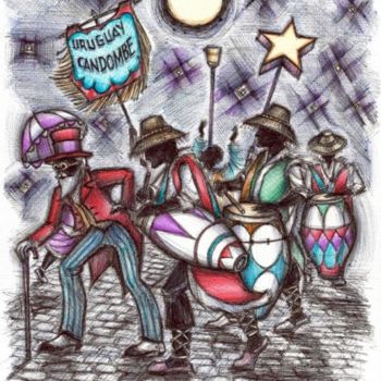 Drawing titled "CANDOMBE DOS" by Dangar, Original Artwork, Other