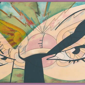 Malerei mit dem Titel "Observe" von Dangerous Minds Artists, Original-Kunstwerk, Acryl