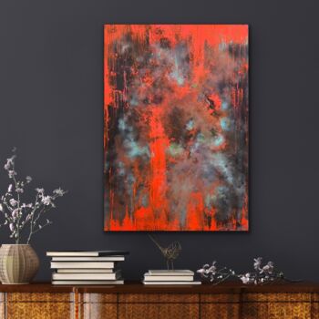 Painting titled "ANDROMEDA NEBULA. P…" by Dani Alexsandrova, Original Artwork, Oil