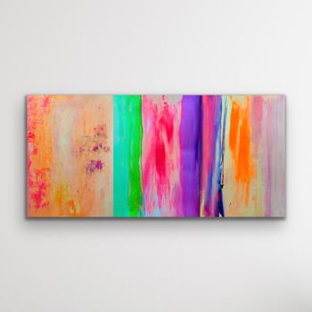 Pittura intitolato "Rainbow fine" da Dani Alexsandrova, Opera d'arte originale, Acrilico