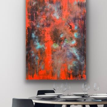 Painting titled "Abstract artwork. A…" by Dani Alexsandrova, Original Artwork, Oil