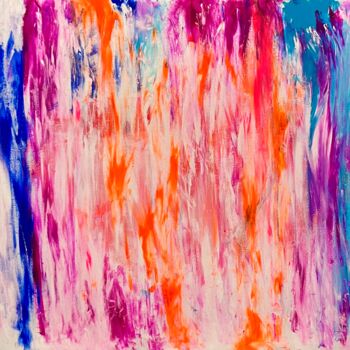 Painting titled "Emotional abstracti…" by Dani Alexsandrova, Original Artwork, Acrylic