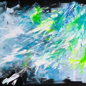Картина под названием "Emotional abstracti…" - Dani Alexsandrova, Подлинное произведение искусства, Акрил