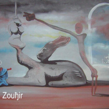Schilderij getiteld "artiste-peintre-dan…" door Dani Zouhir, Origineel Kunstwerk