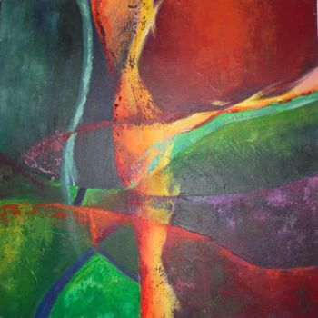 Painting titled "Ascension" by Daniela Atanasova, Original Artwork, Acrylic