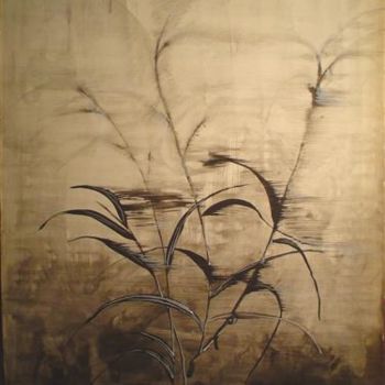 Pintura titulada "Bambú nocturno" por Daniel Cobas, Obra de arte original
