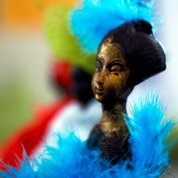 Sculpture titled "Blue Girl" by Danie, Original Artwork