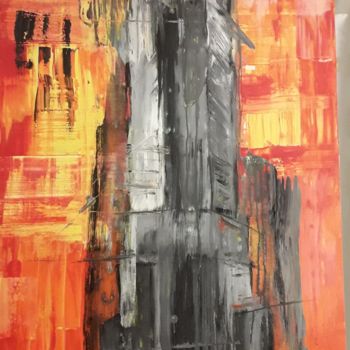 Painting titled "Empire State" by Daniel Hoppe, Original Artwork