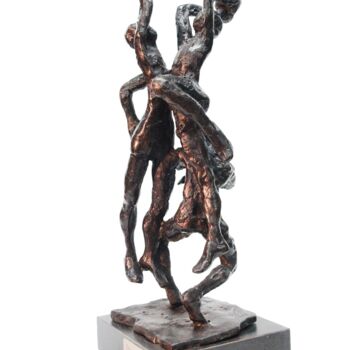 Skulptur mit dem Titel "basketball players" von Daniel Baharier, Original-Kunstwerk
