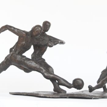 Sculpture titled "football players" by Daniel Baharier, Original Artwork