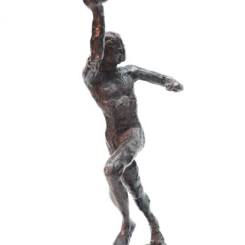 Skulptur mit dem Titel "handball" von Daniel Baharier, Original-Kunstwerk