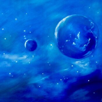 Pittura intitolato "cosmos" da Daniel Bahuaud, Opera d'arte originale