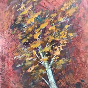 Peinture intitulée "L'arbre" par Daniel Bathiard, Œuvre d'art originale, Acrylique