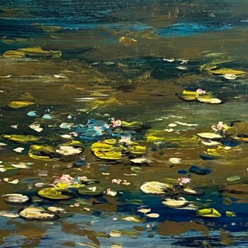 Картина под названием "Nuance dans le mara…" - Daniel Bathiard, Подлинное произведение искусства, Масло