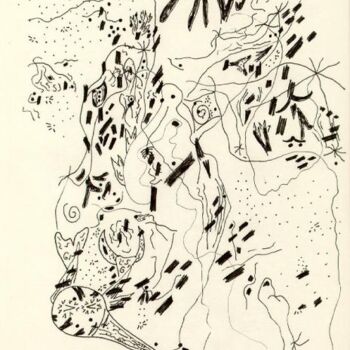 Zeichnungen mit dem Titel "Oriental Man With T…" von Daniel Boyer, Original-Kunstwerk
