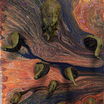 Pittura intitolato "Octopus" da Daniel Cerqueira, Opera d'arte originale, Acrilico