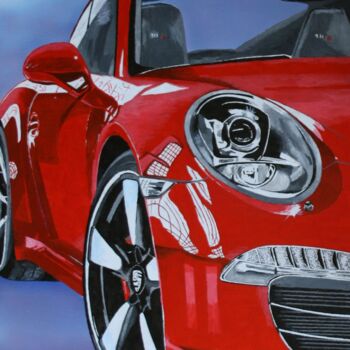 Painting titled "porsche-911-r.jpg" by Daniel Delaroche, Original Artwork