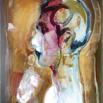 Pintura titulada "Sanguine" por Daniel Derderian, Obra de arte original, Oleo Montado en Bastidor de camilla de madera