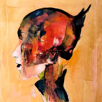 Pintura titulada "Volatile thoughts" por Daniel Derderian, Obra de arte original, Oleo Montado en Bastidor de camilla de mad…